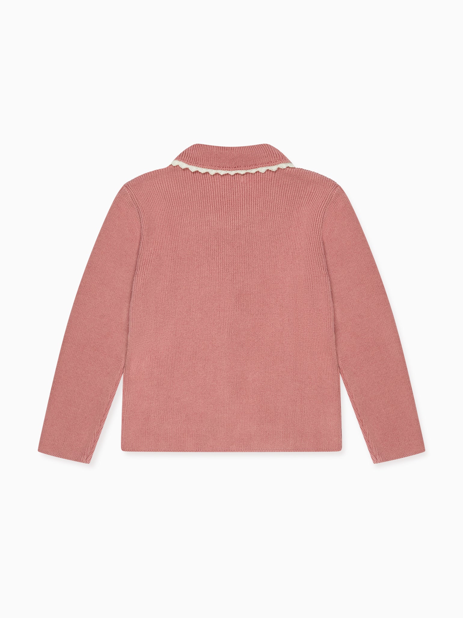 Dark Rose Eldora Merino Girl Cardigan