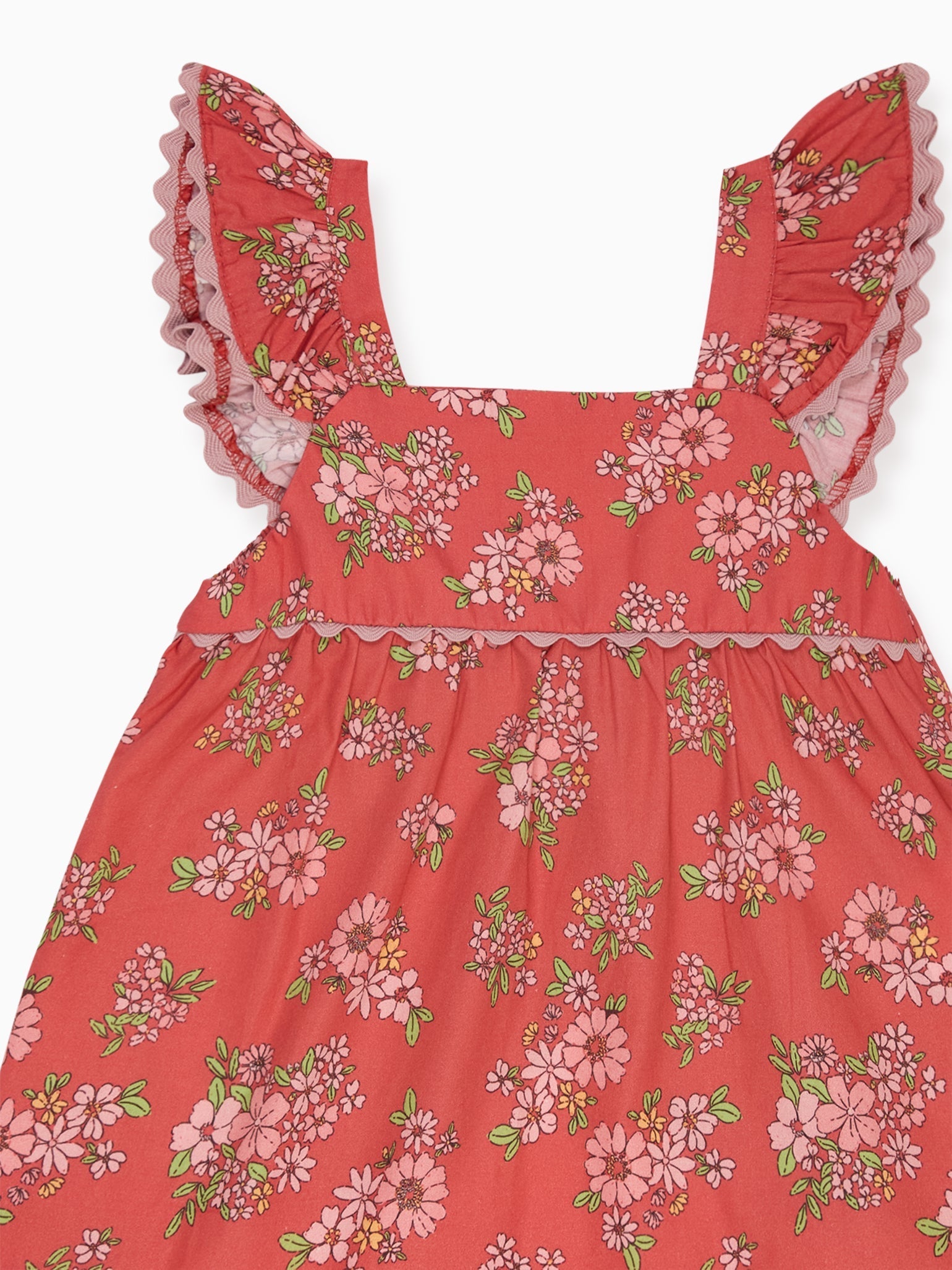 Red Floral Elicia Baby Summer Set
