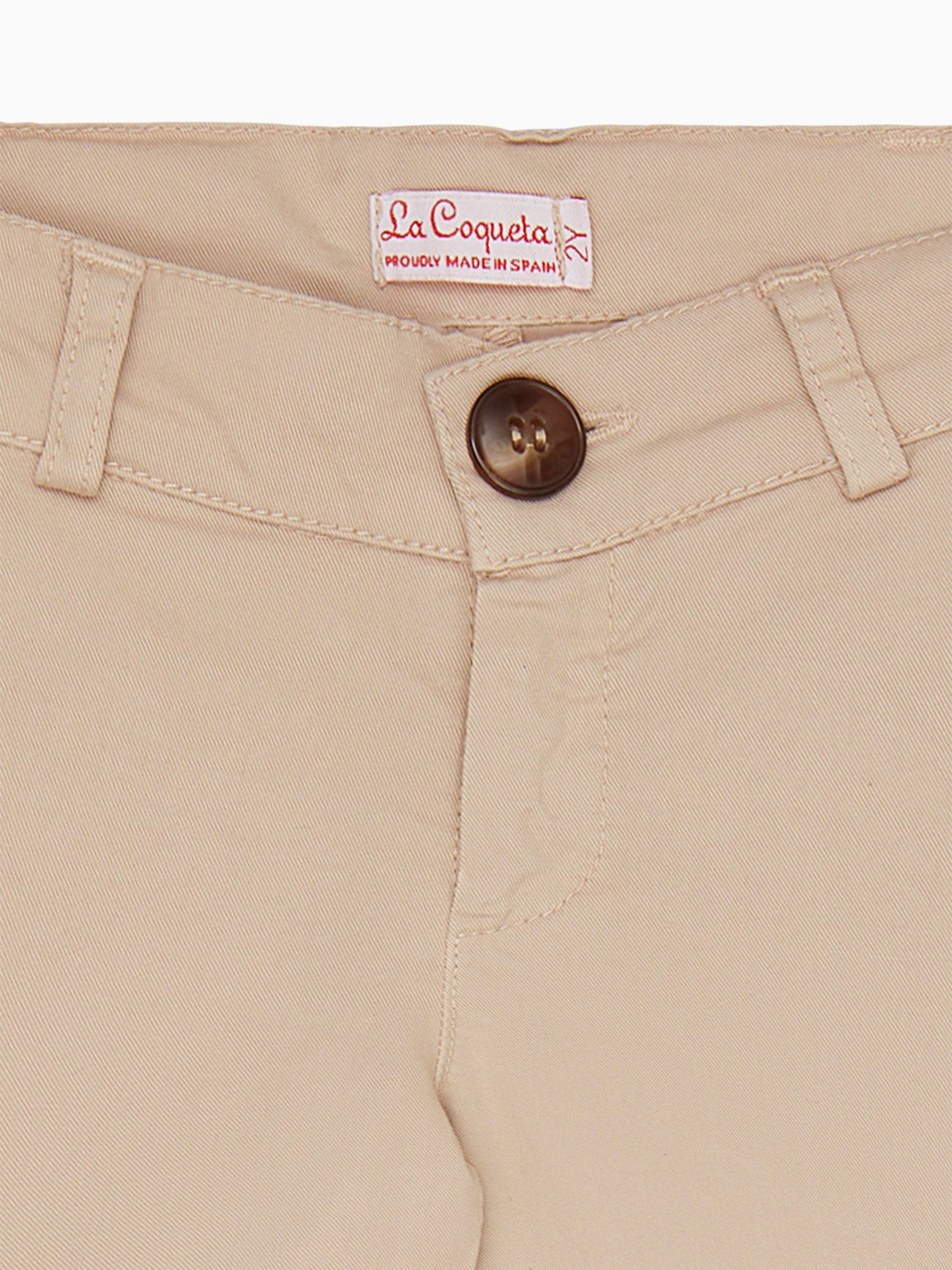 Beige Elio Boy Chinos