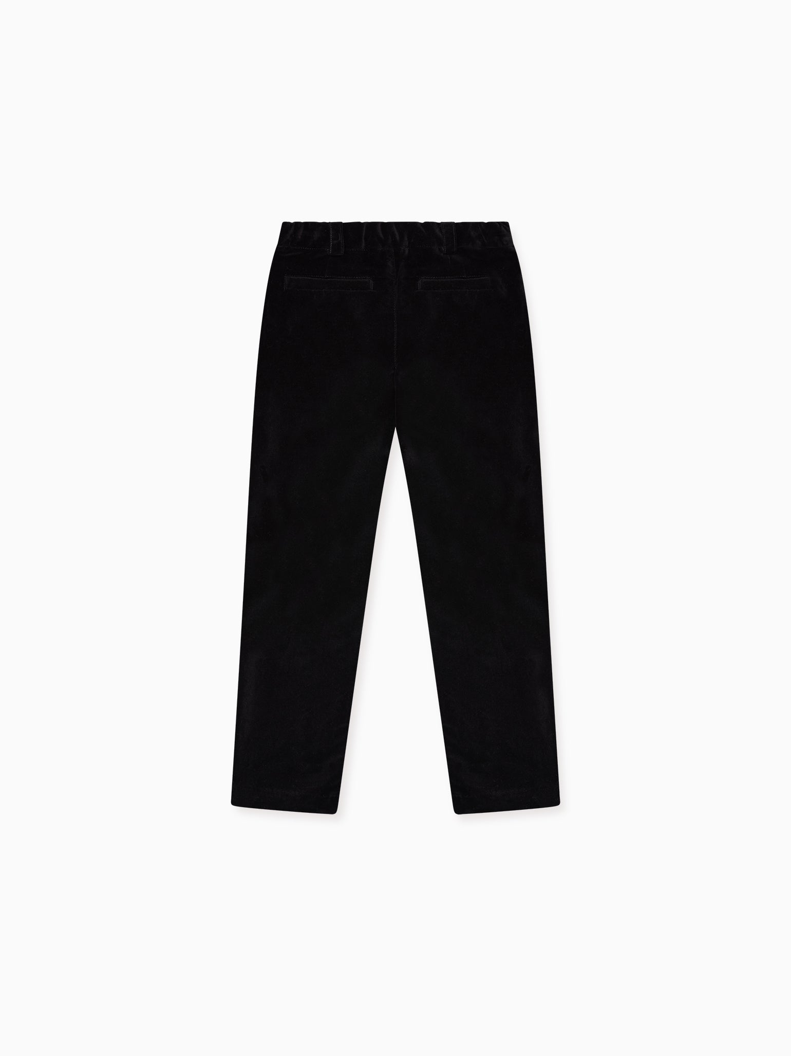 Black Elio Velvet Boy Pants