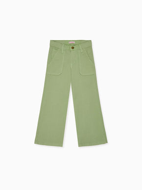 Green Enola Girl Wide Leg Jeans
