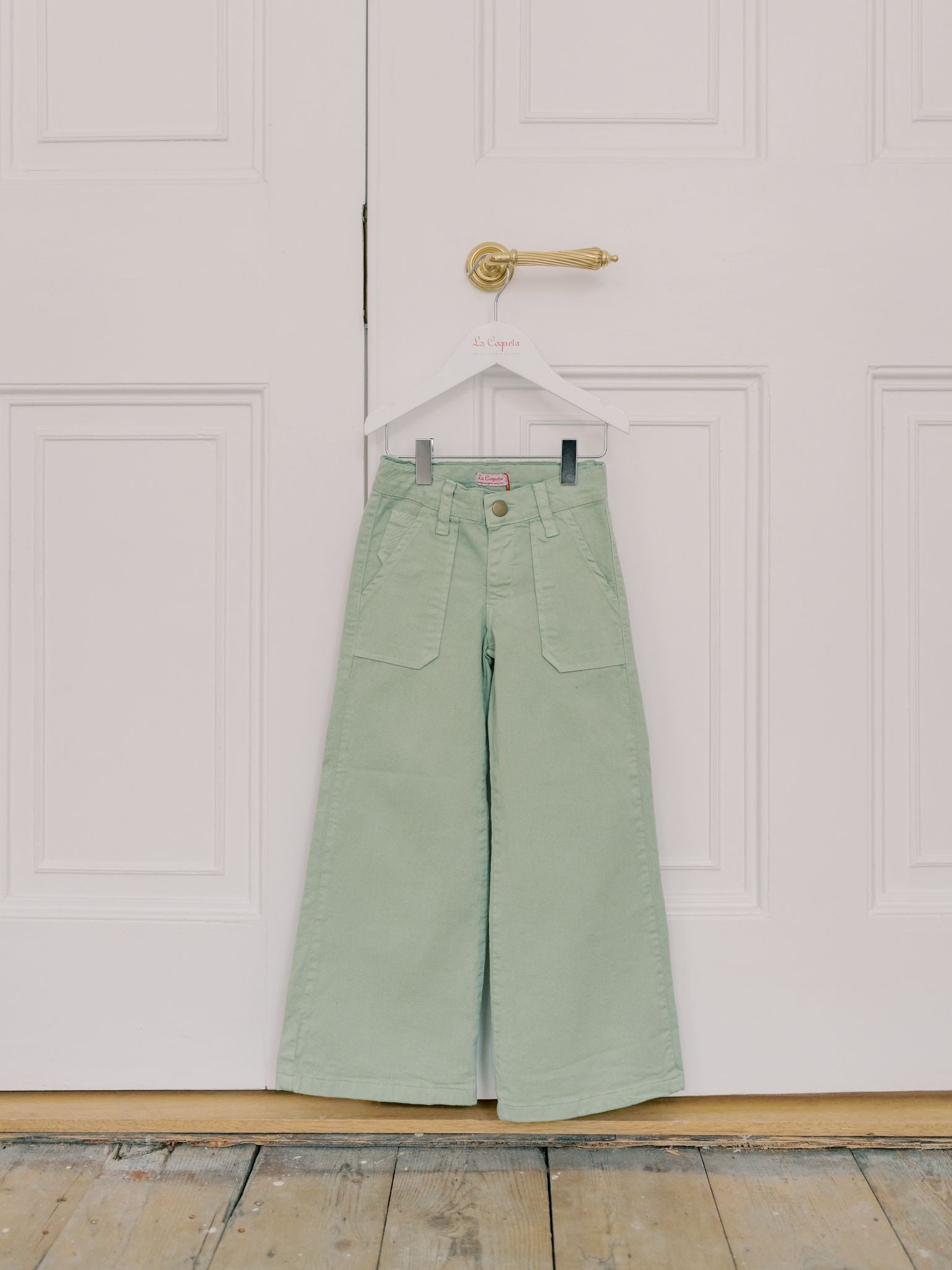 Green Enola Girl Wide Leg Jeans