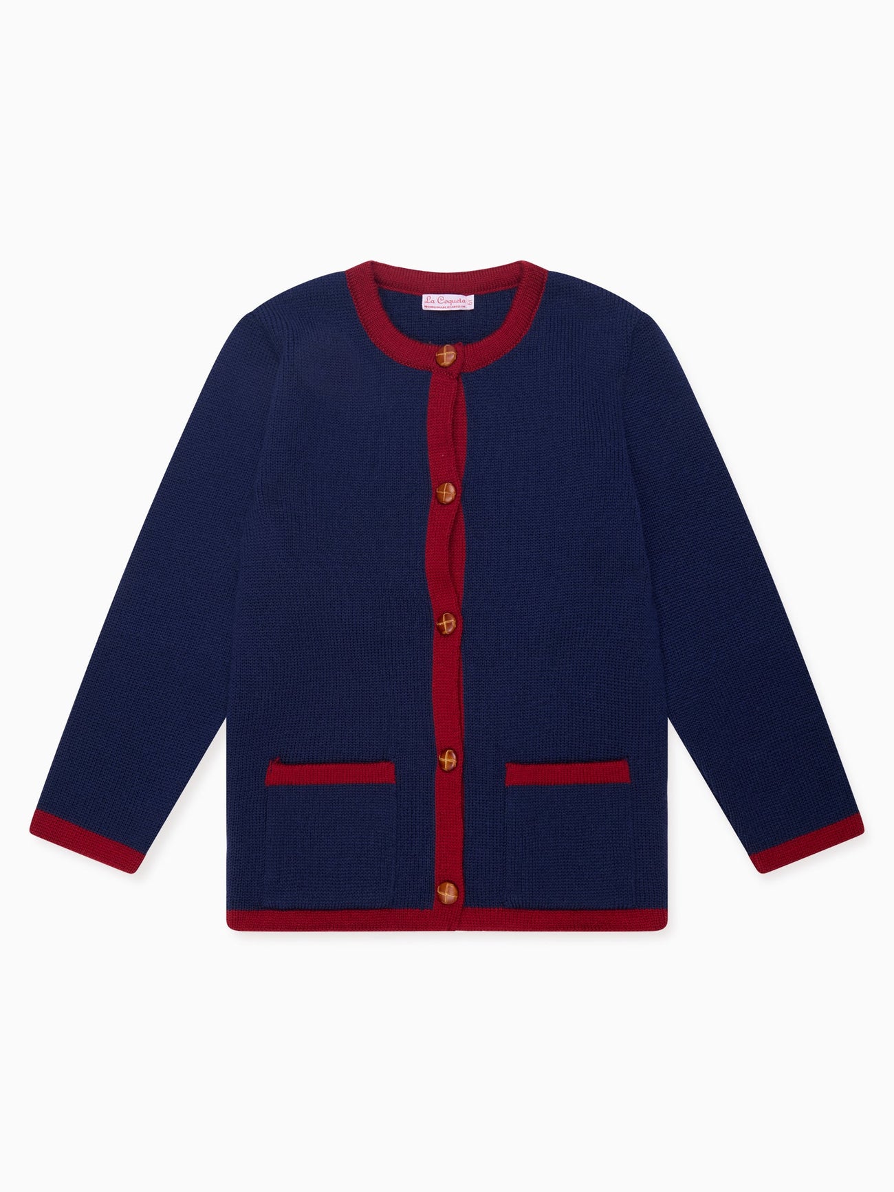 Navy Esai Merino Boy Cardigan