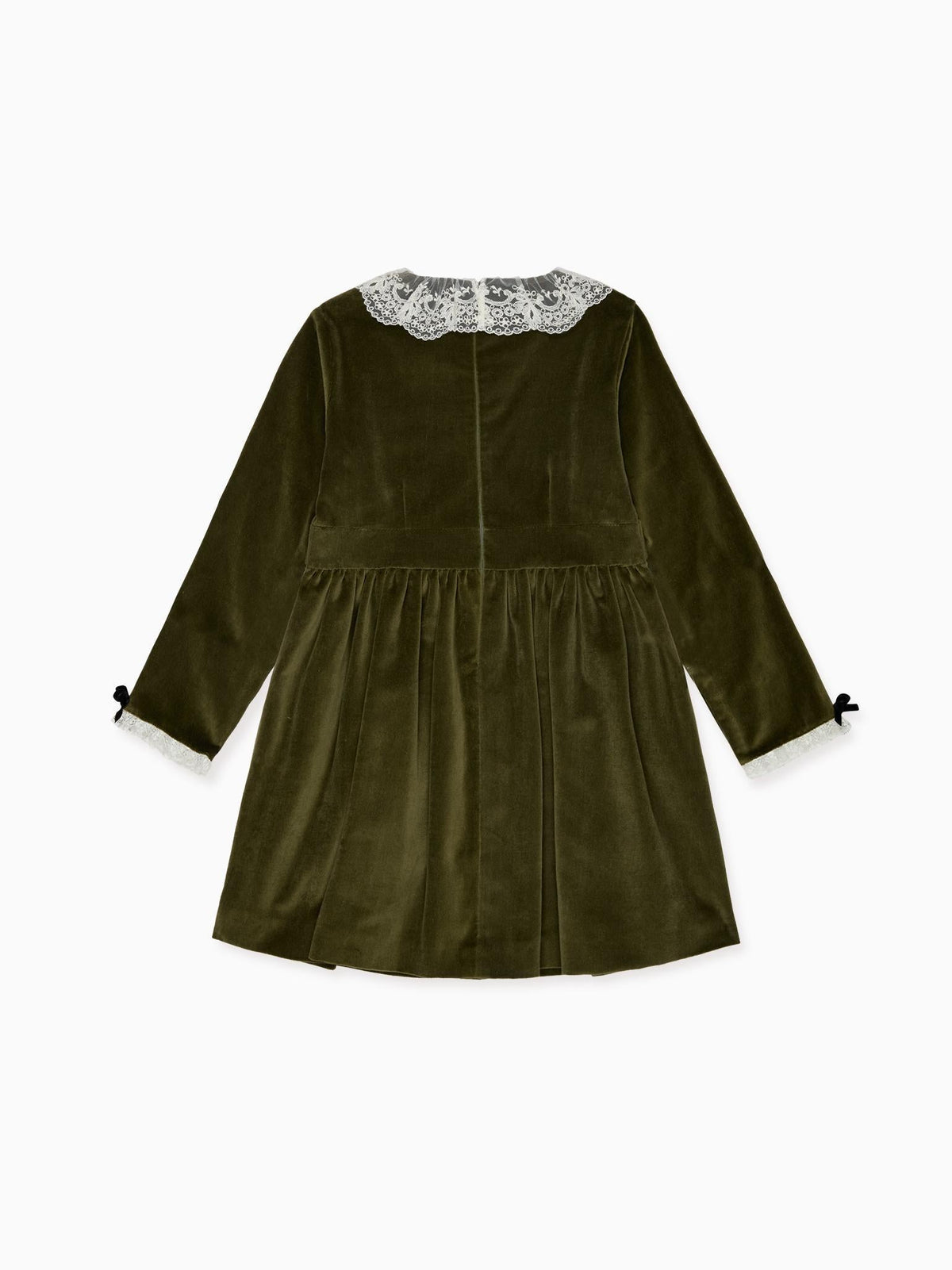 Olive Eva Velvet Girl Dress