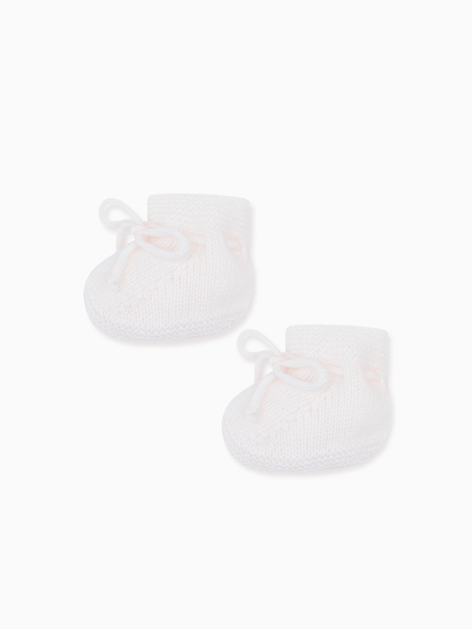 Ivory Evita Cashmere Baby Booties