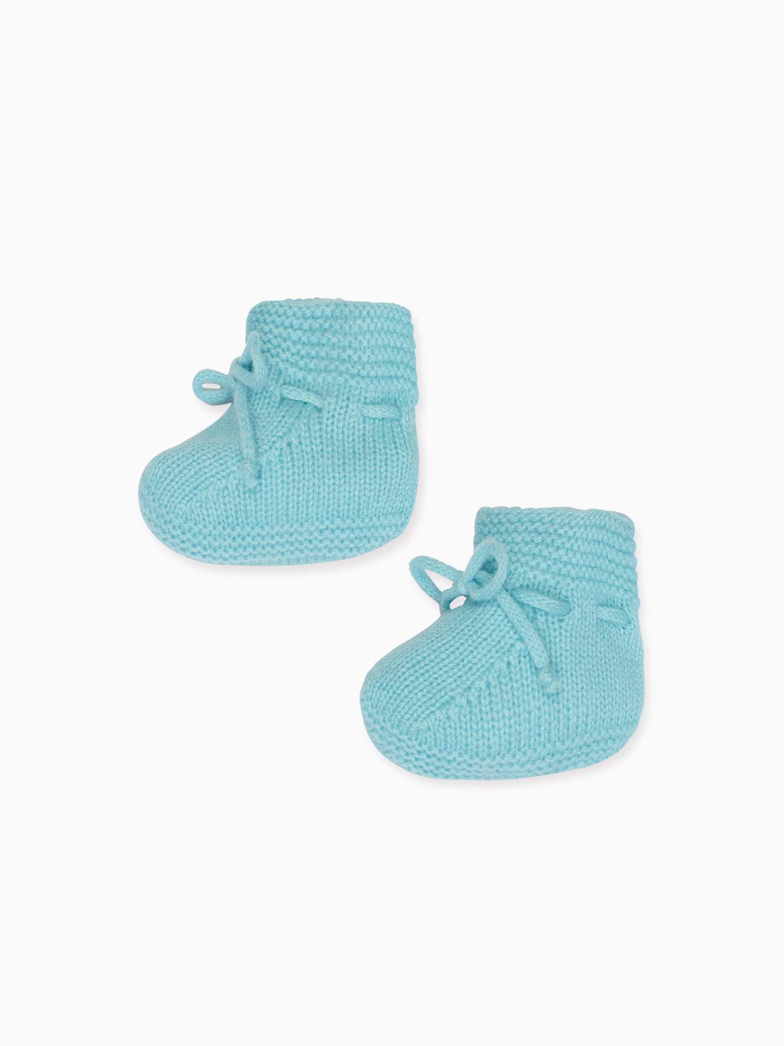 Sage Green Evita Cashmere Baby Booties