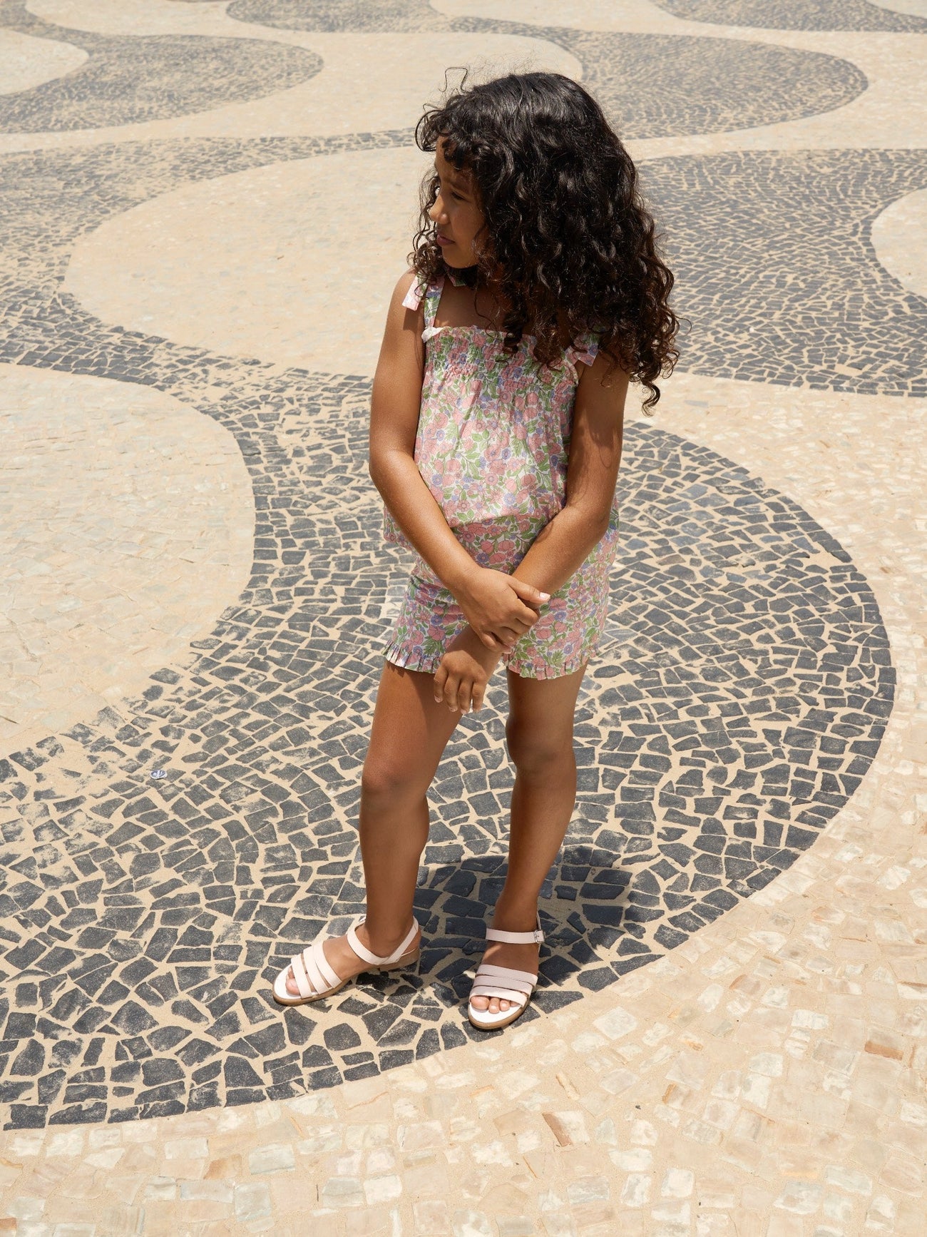 Coral Floral Felicity Girl Set