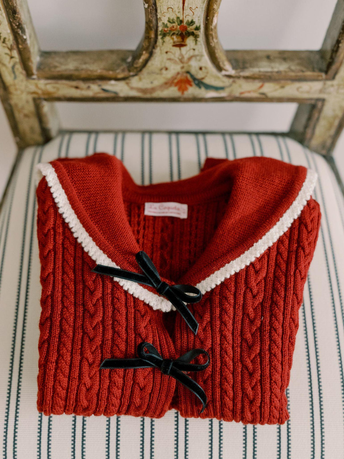 Burgundy Ferdino Merino Girl Cardigan