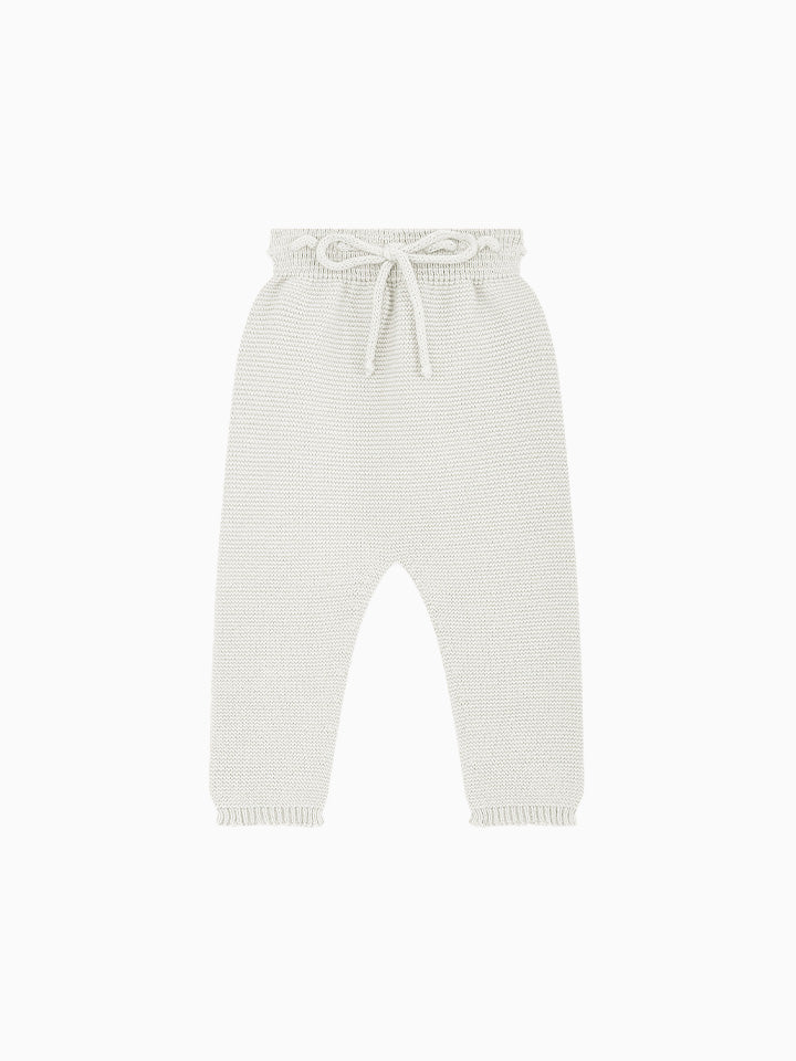Ivory Fino Cotton Baby Knitted Pants