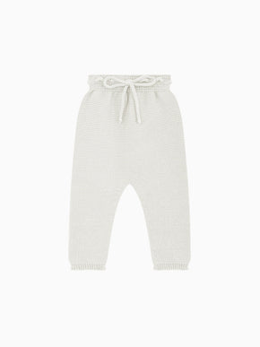 Ivory Fino Cotton Baby Knitted Pants