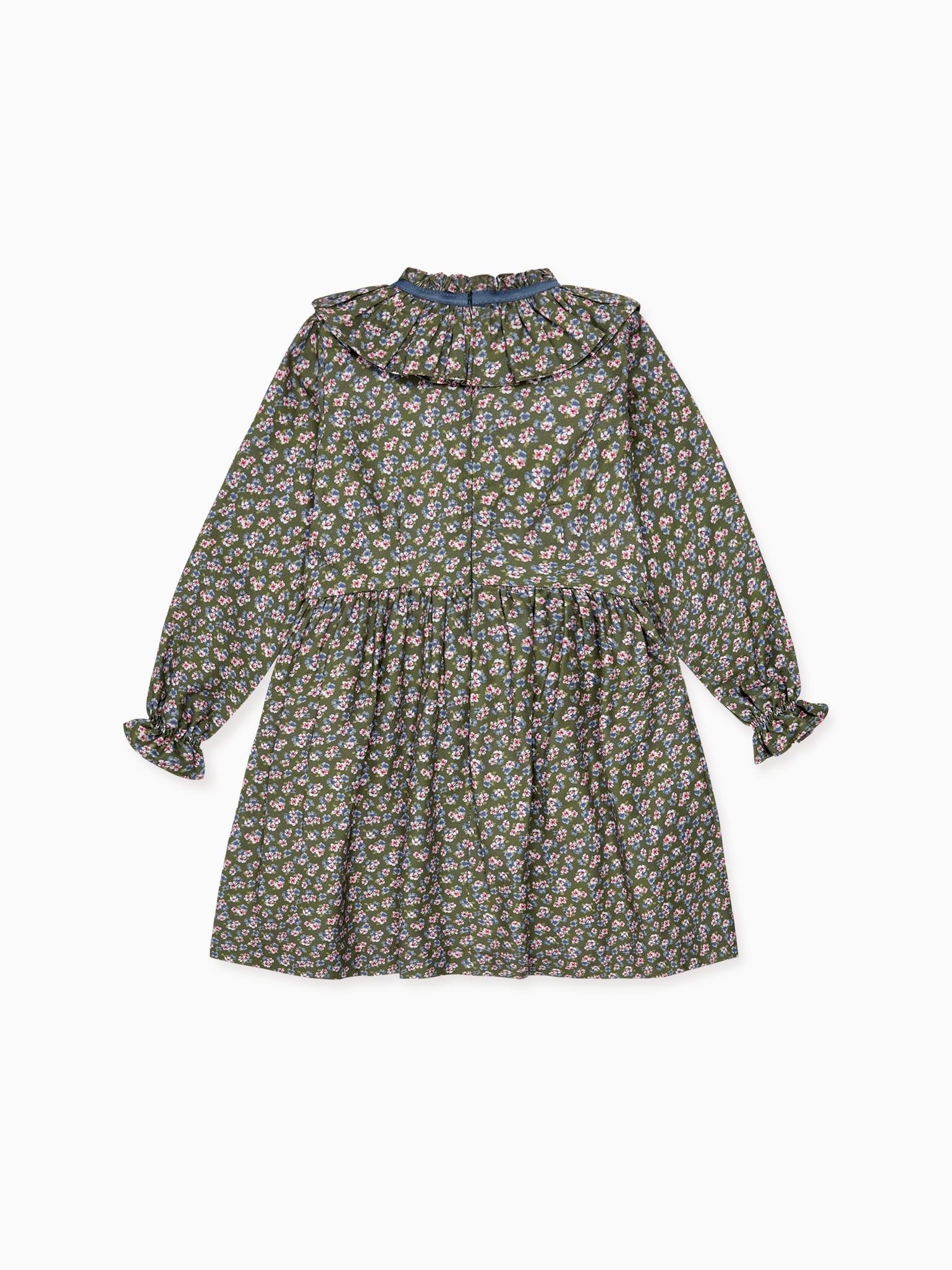 Green Floral Flora Girl Dress