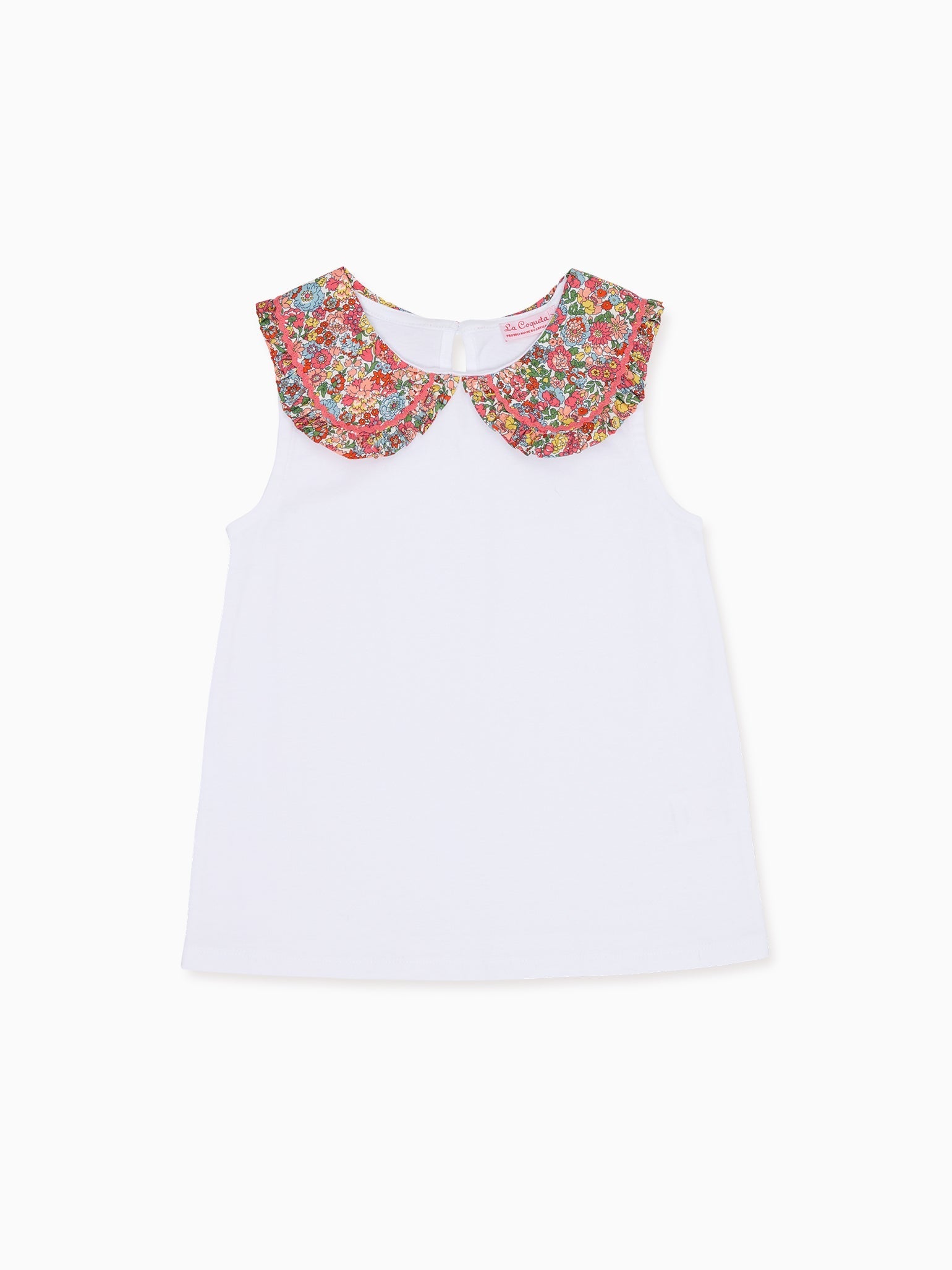 Coral Floral Florentina Girl Top