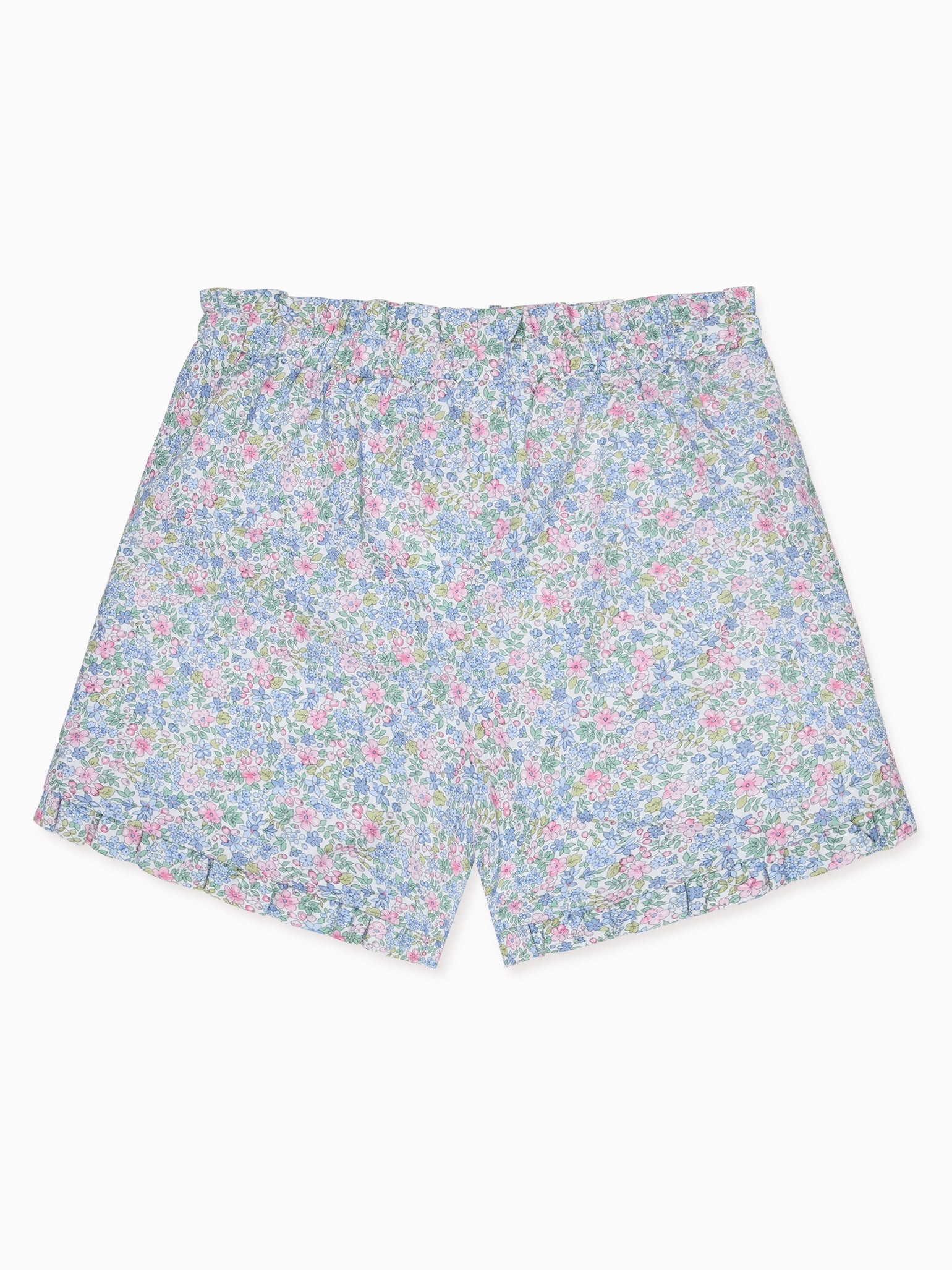 Florentina Girl Top, Flores Girl Shorts & Soft Ribbon Bow Clip Outfit Bundle