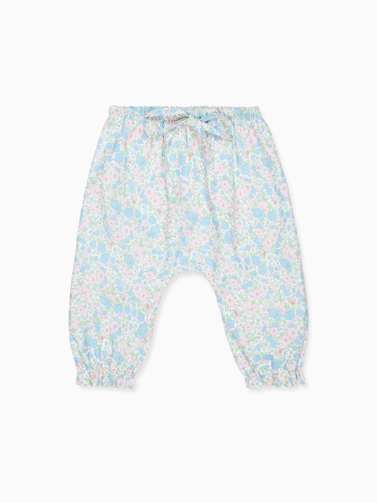 Blue Floral Forna Baby Girl Pants