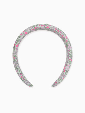 Fuchsia Floral Girl Wide Hairband