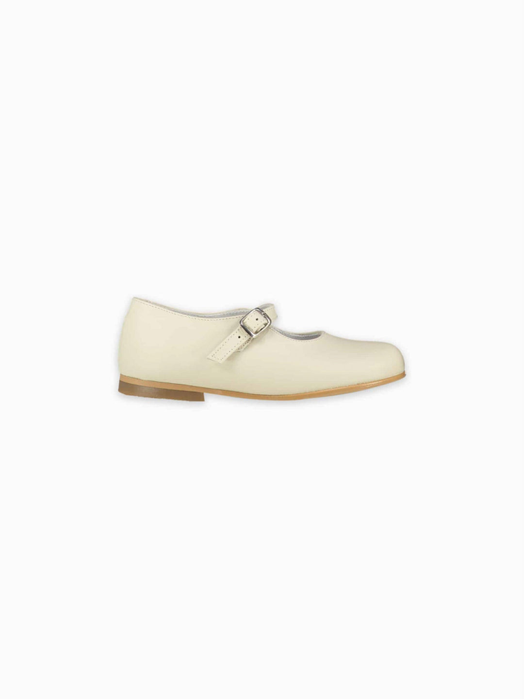 Perroquet Shoes Cap Toe Leather Mary Janes - Ivory main image 0