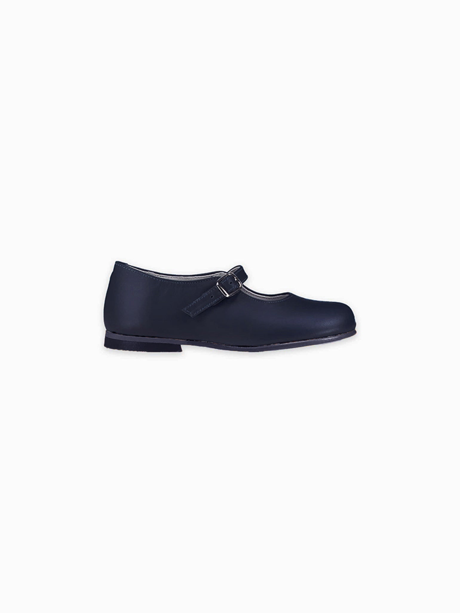 Navy Leather Girl Mary Jane Shoes