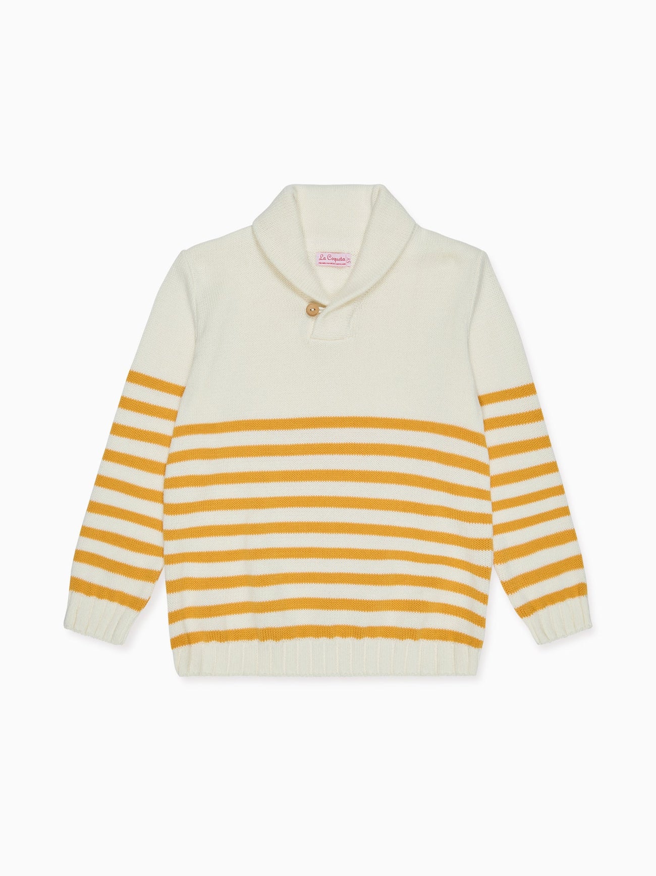 Mustard Stripe Goyo Cotton Boy Jumper