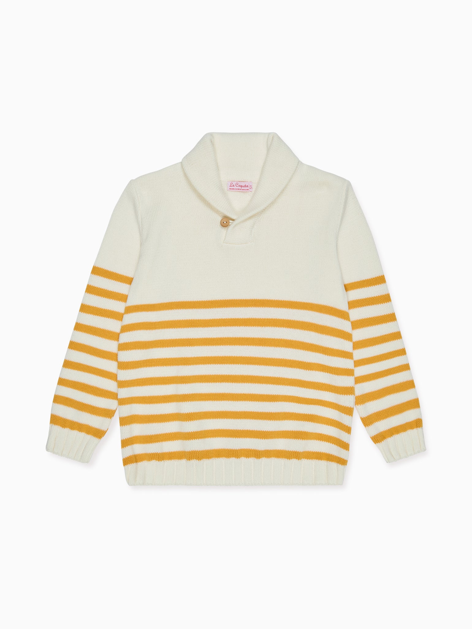 Mustard Stripe Goyo Cotton Boy Jumper