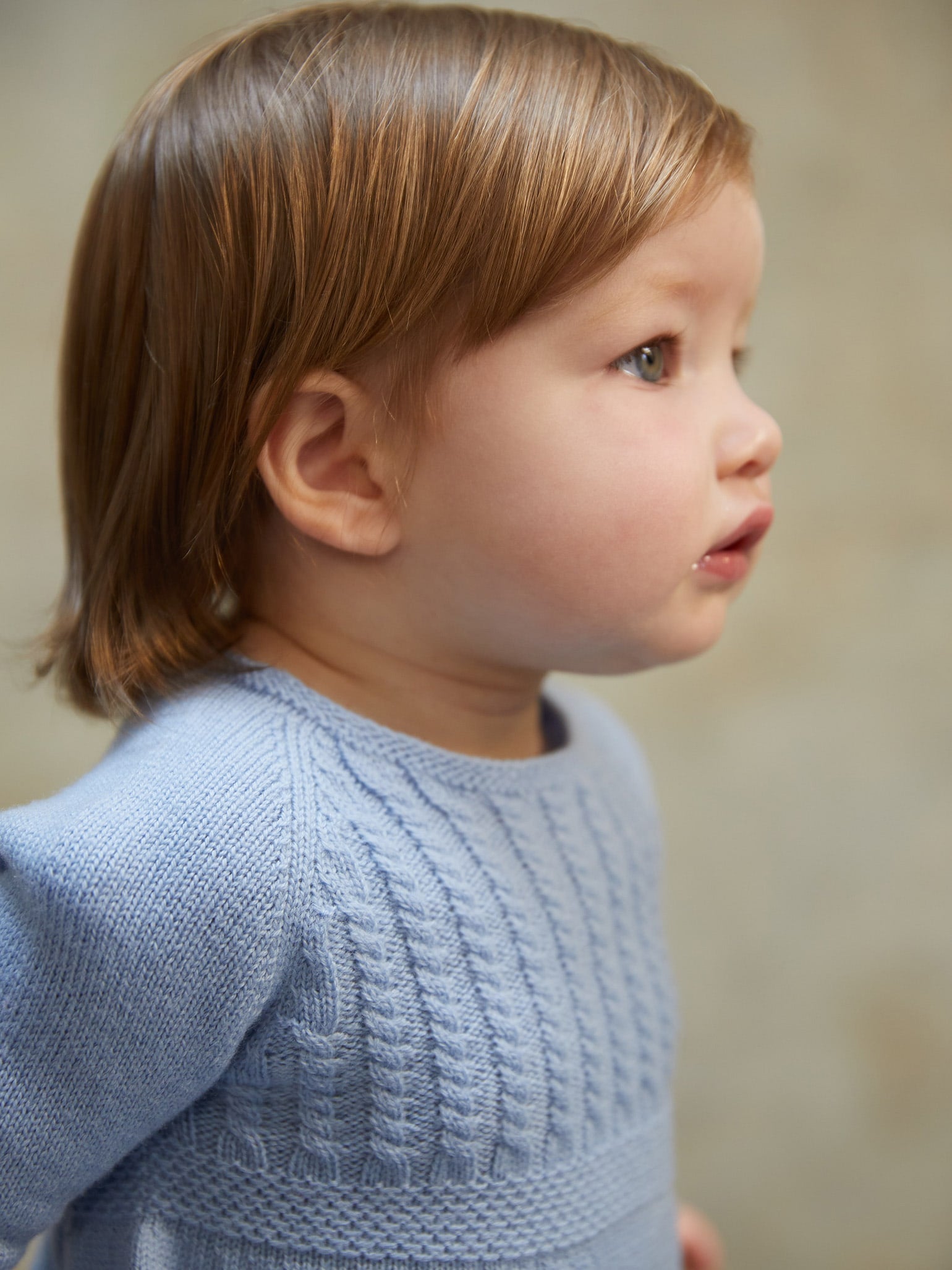 Blue Garci Merino Baby Romper