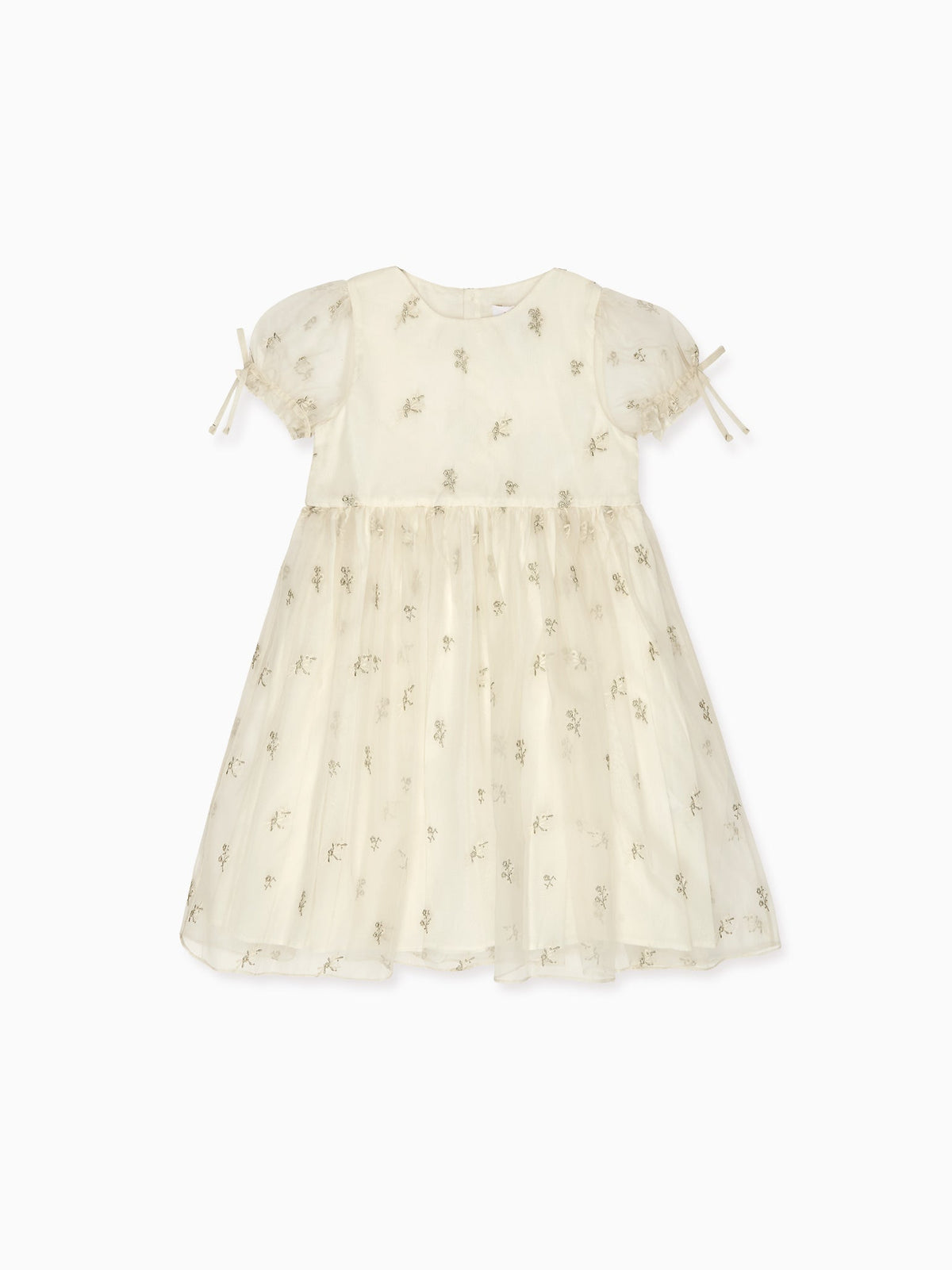 ada dress - ivory multi reviews La Coqueta Kids Gardenia Ceremony Girl Sequin Long A-Line Prom REMOVABLE OVERSKIRT Made with 100% rayon Size:5x7 Glossy