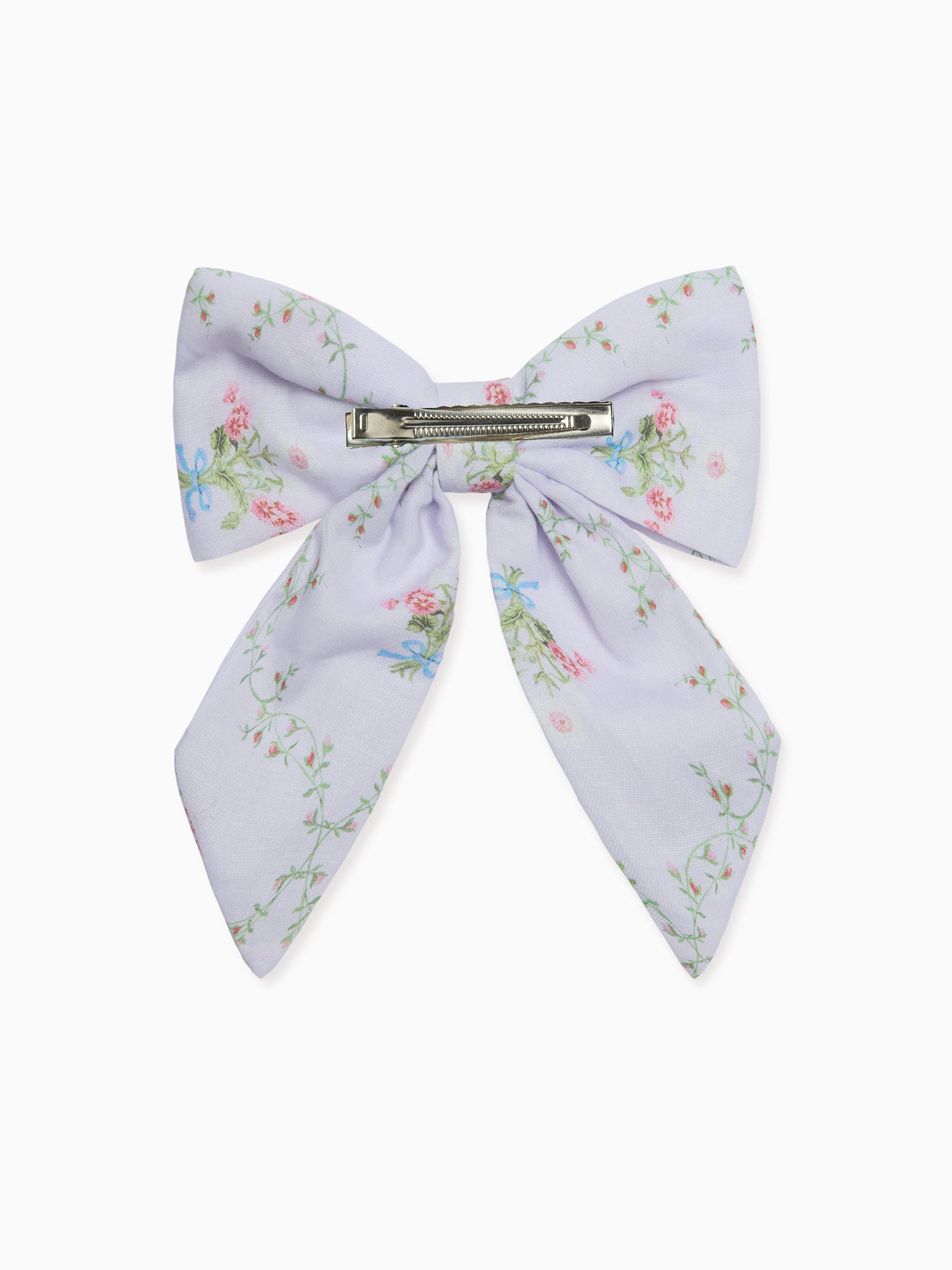 Hill House Home X La Coqueta Lilac Trellis Girl Large Bow Clip