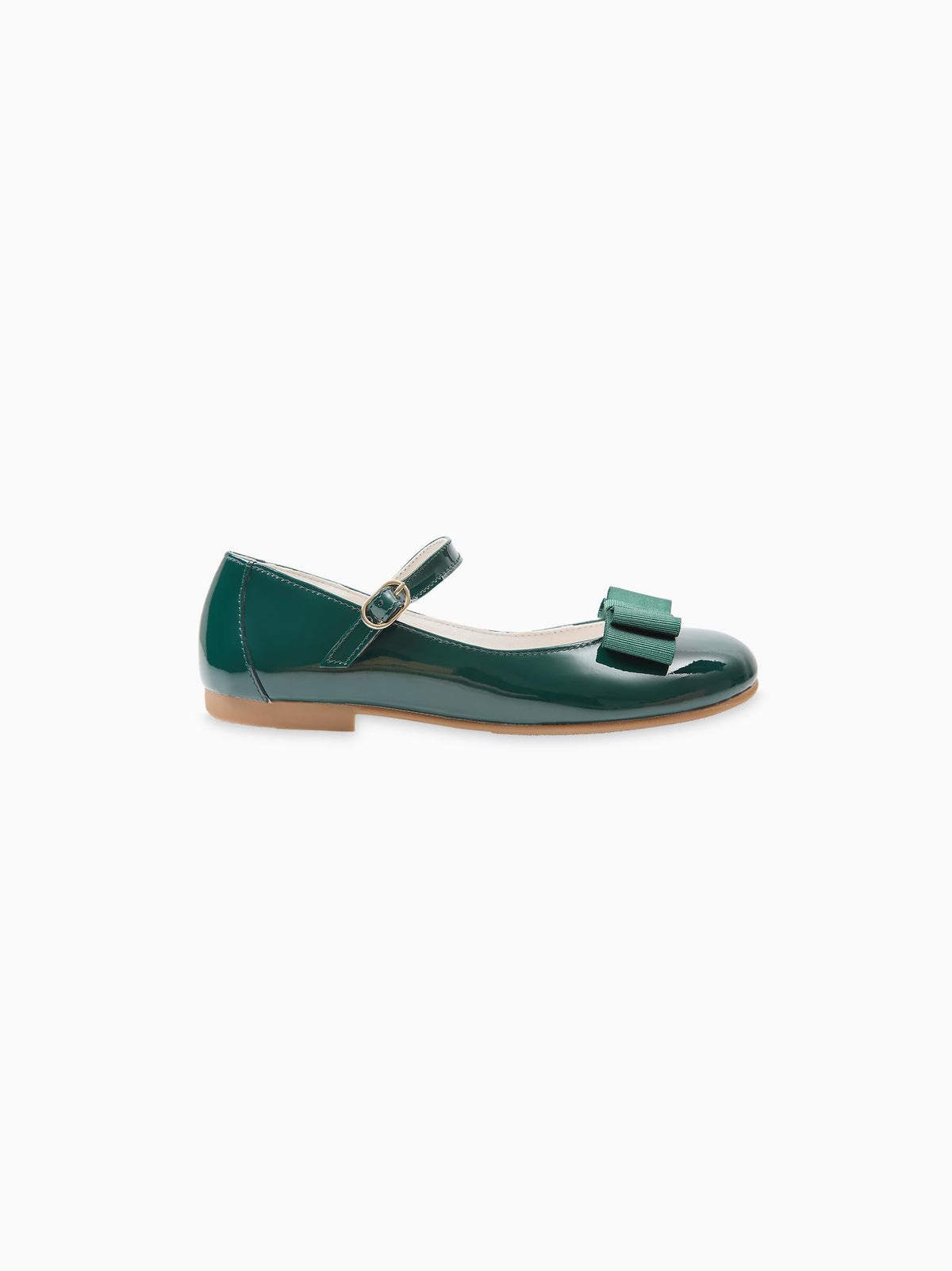 Patent Green Leather Girl Bow Mary Jane Shoes