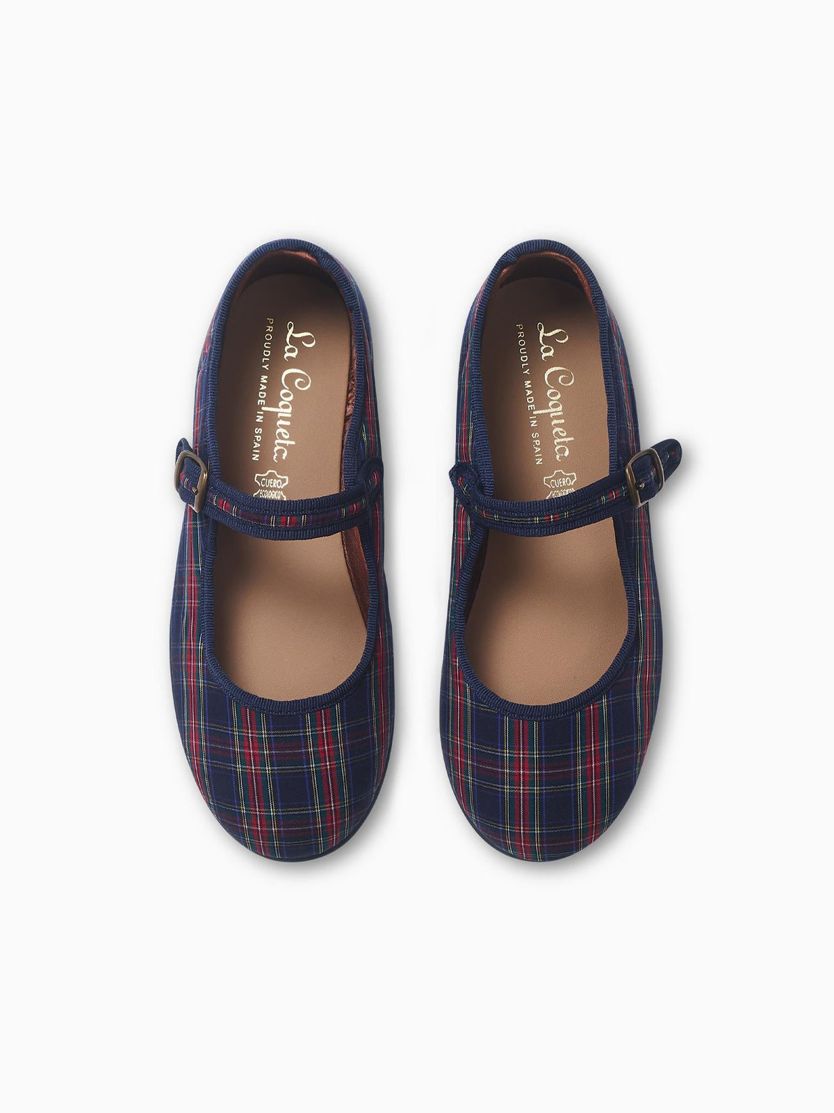 Navy Tartan Girl Mary Jane Shoes