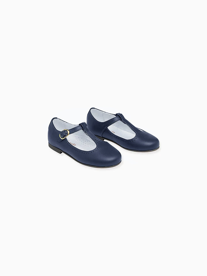 Little girls navy dress shoes best sale