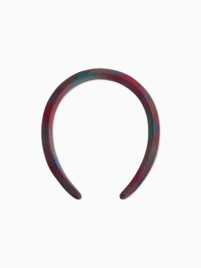 Green Tartan Girl Wide Headband