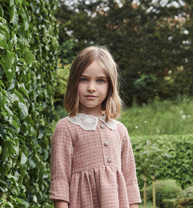 Hill House Home X La Coqueta Lilac Trellis Arcadia Baby Girl Hand