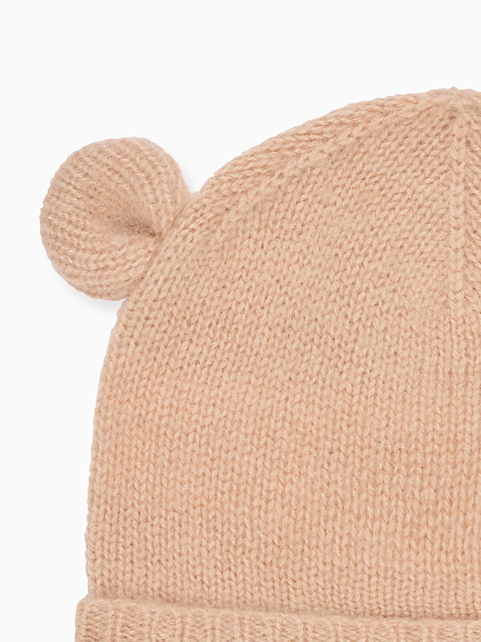 Camel Melange Gloria Cashmere Baby Hat