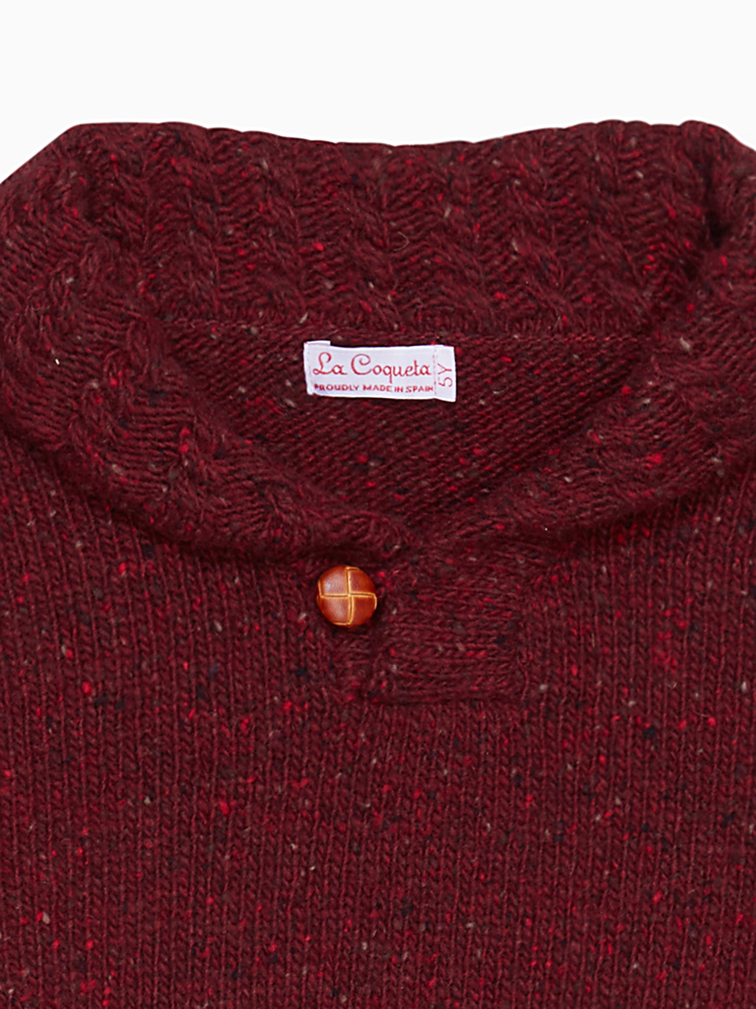 Burgundy Goyo Merino Boy Sweater