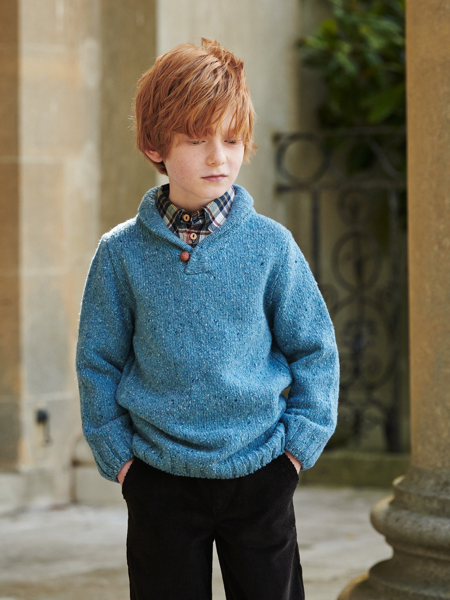 Boys light blue sweater best sale