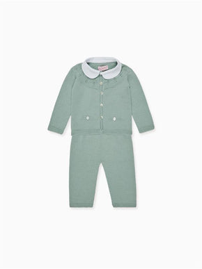 Sage Halo Merino Baby Knitted Set