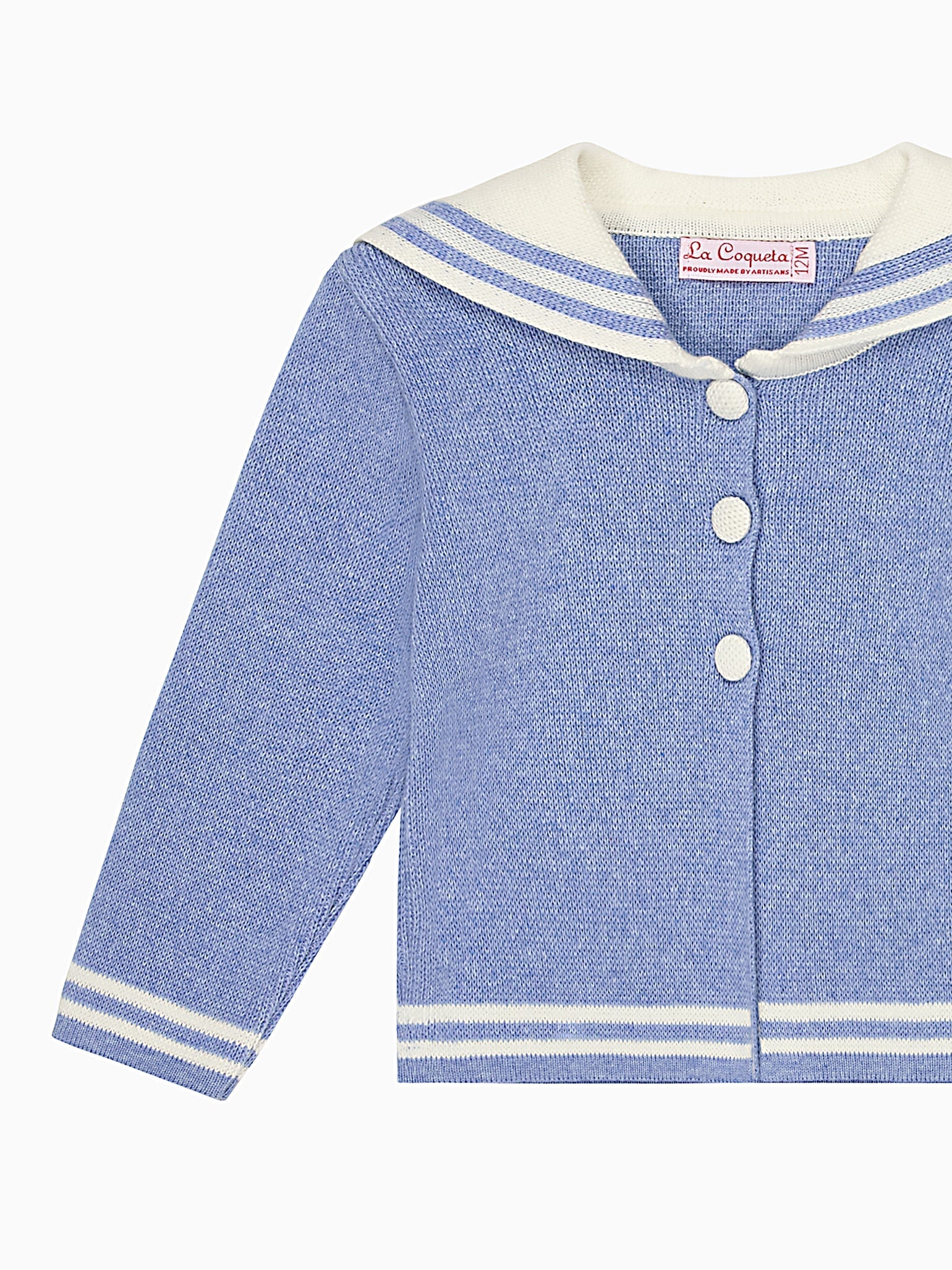 Blue Harper Cotton Baby Cardigan