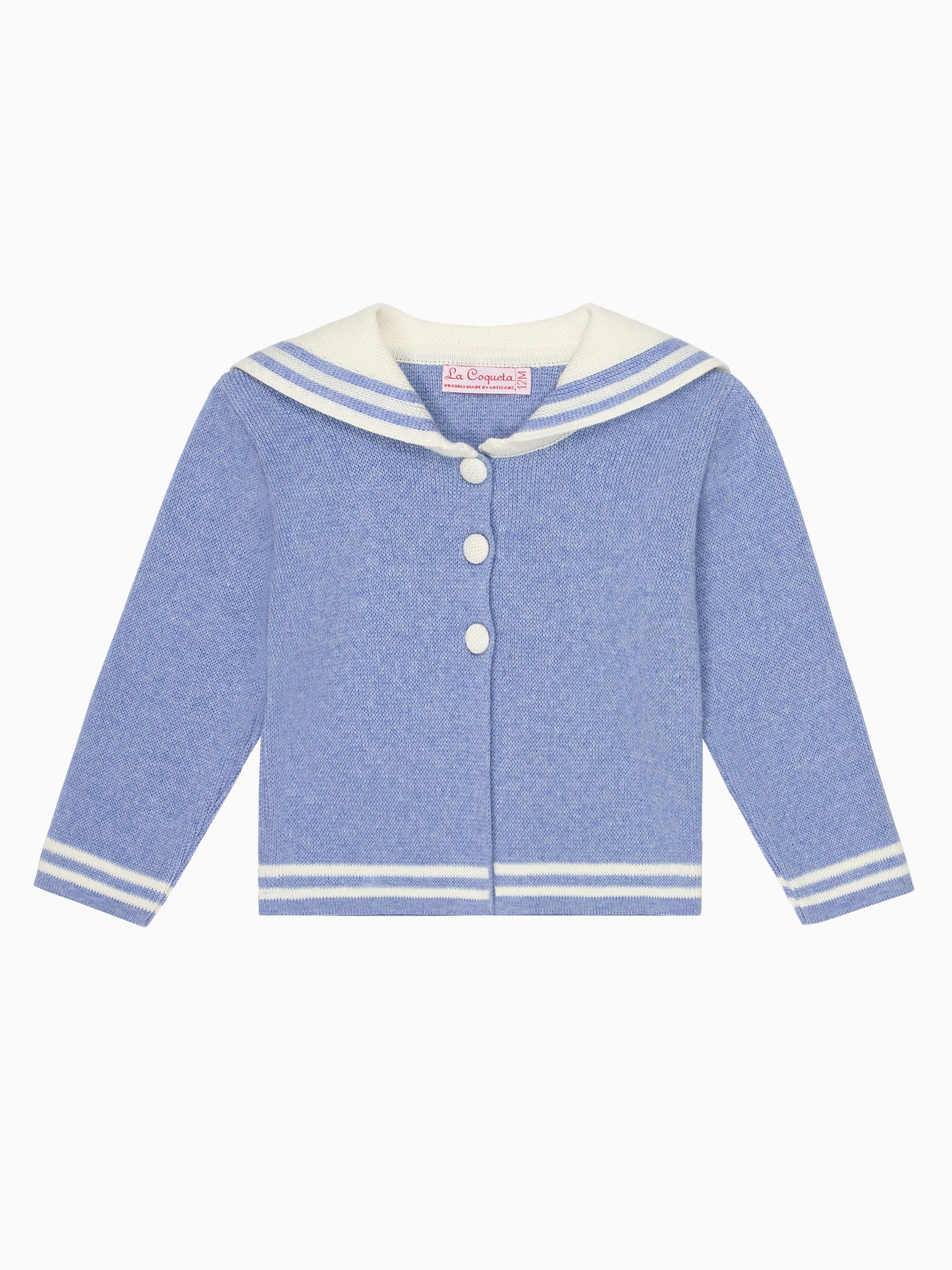 Blue Harper Cotton Baby Cardigan