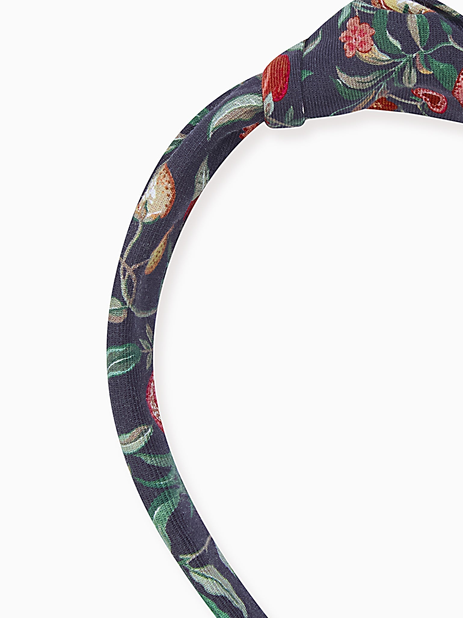 Black Pomegranate Girl Top Knot Hairband