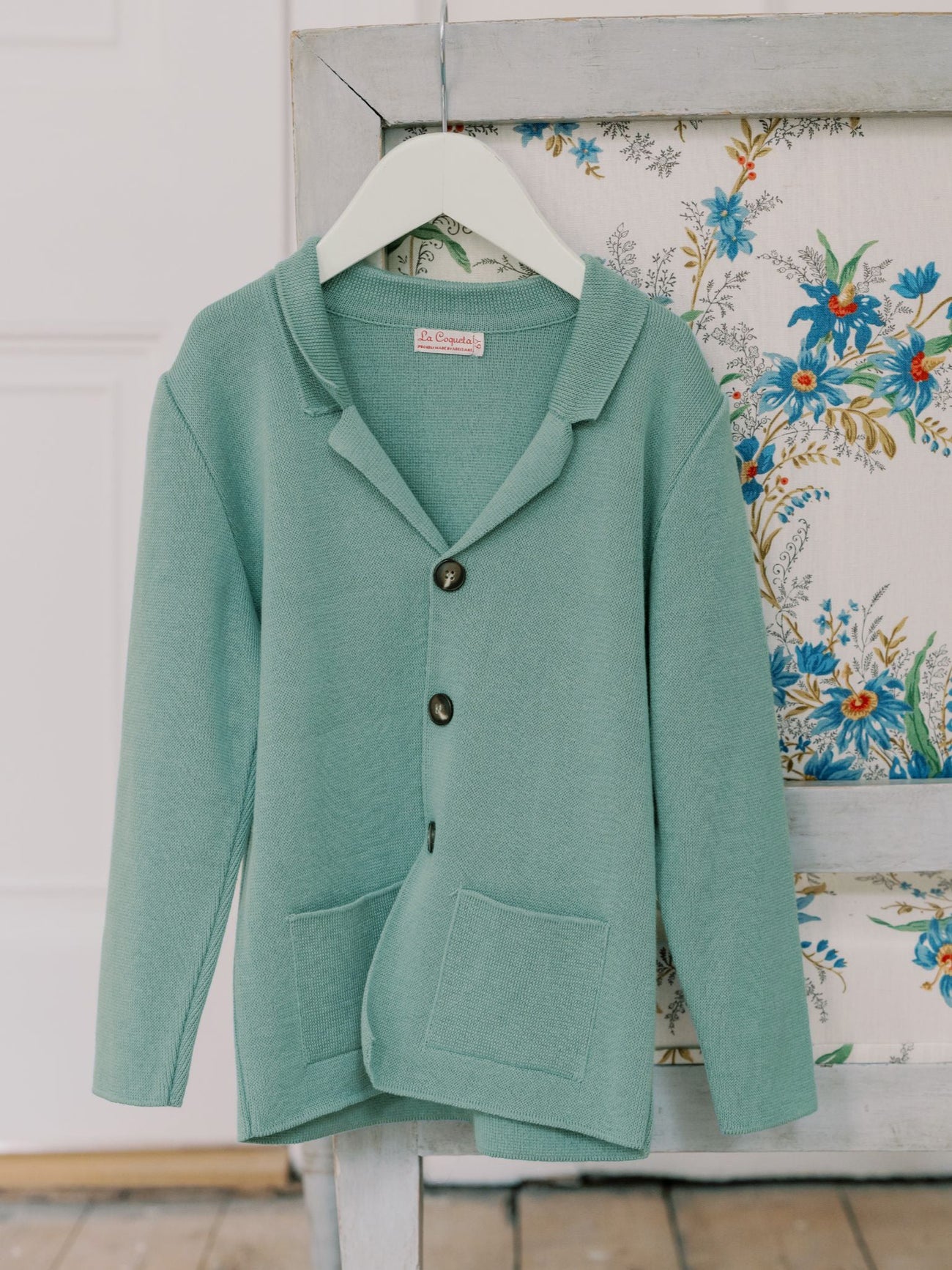 Sage Hector Cotton Boy Cardigan