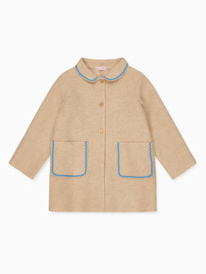 Beige Henrietta Girl Coat