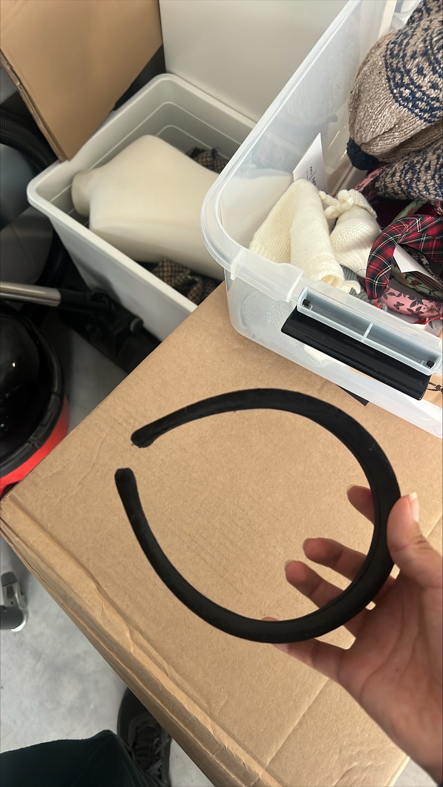 Black Velvet Girl Flat Wide Hairband