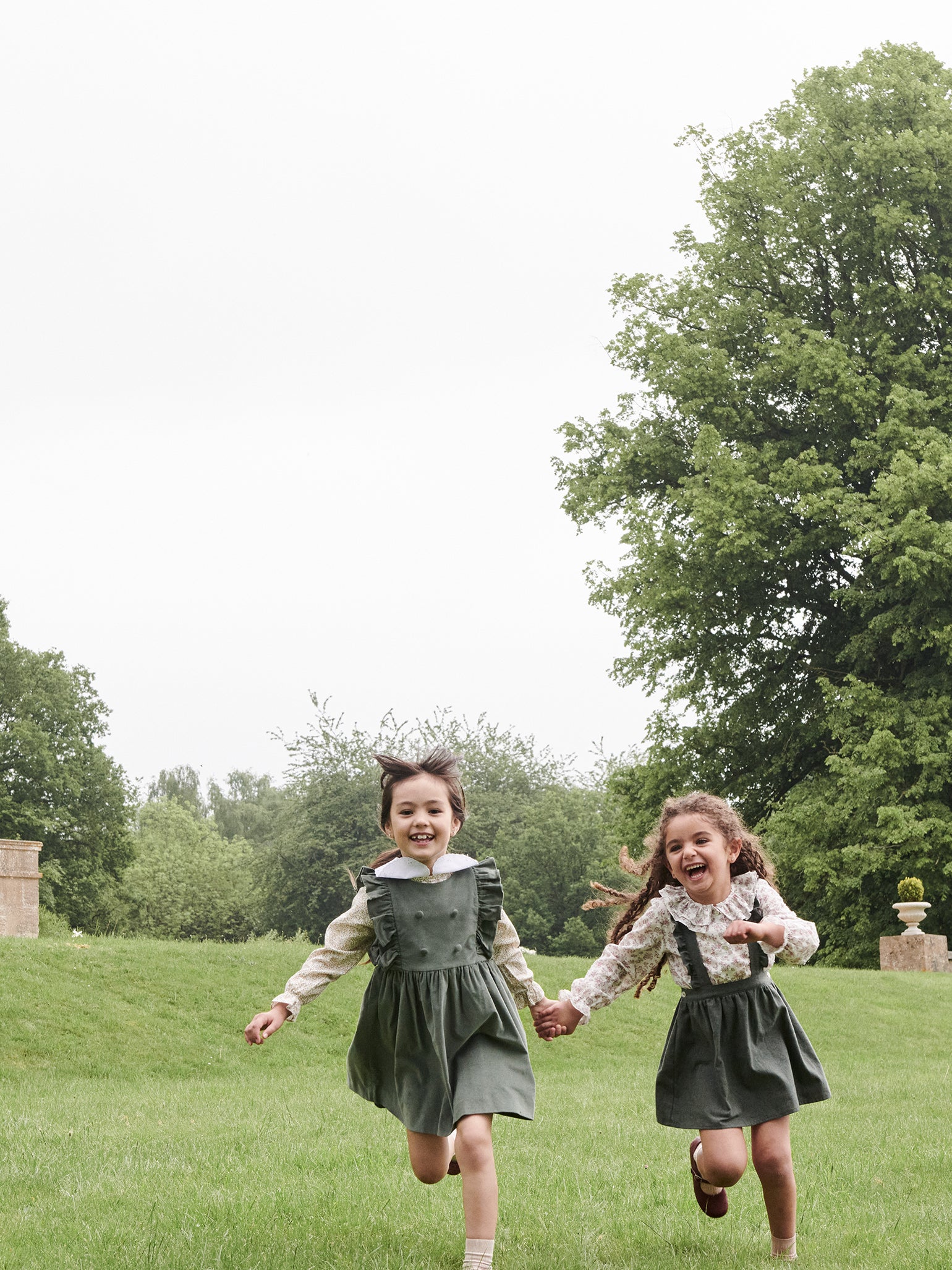 Pinafore skirt green sales