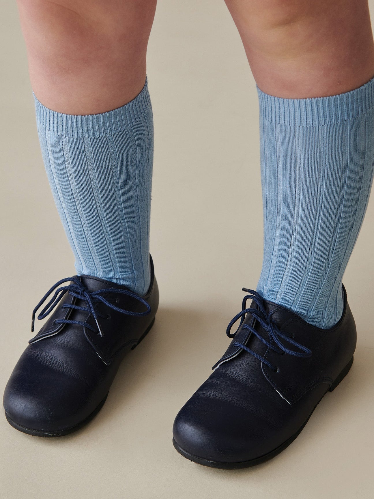 navy blue infant dress shoes La Coqueta Kids - Navy Leather Toddler Inglesito Ceremony Shoes