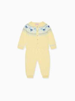 Lemon Isa Cotton Baby Knitted Set