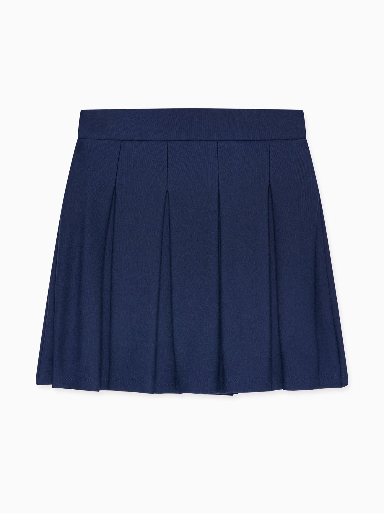 Navy Isabela Girl Pleated Skirt