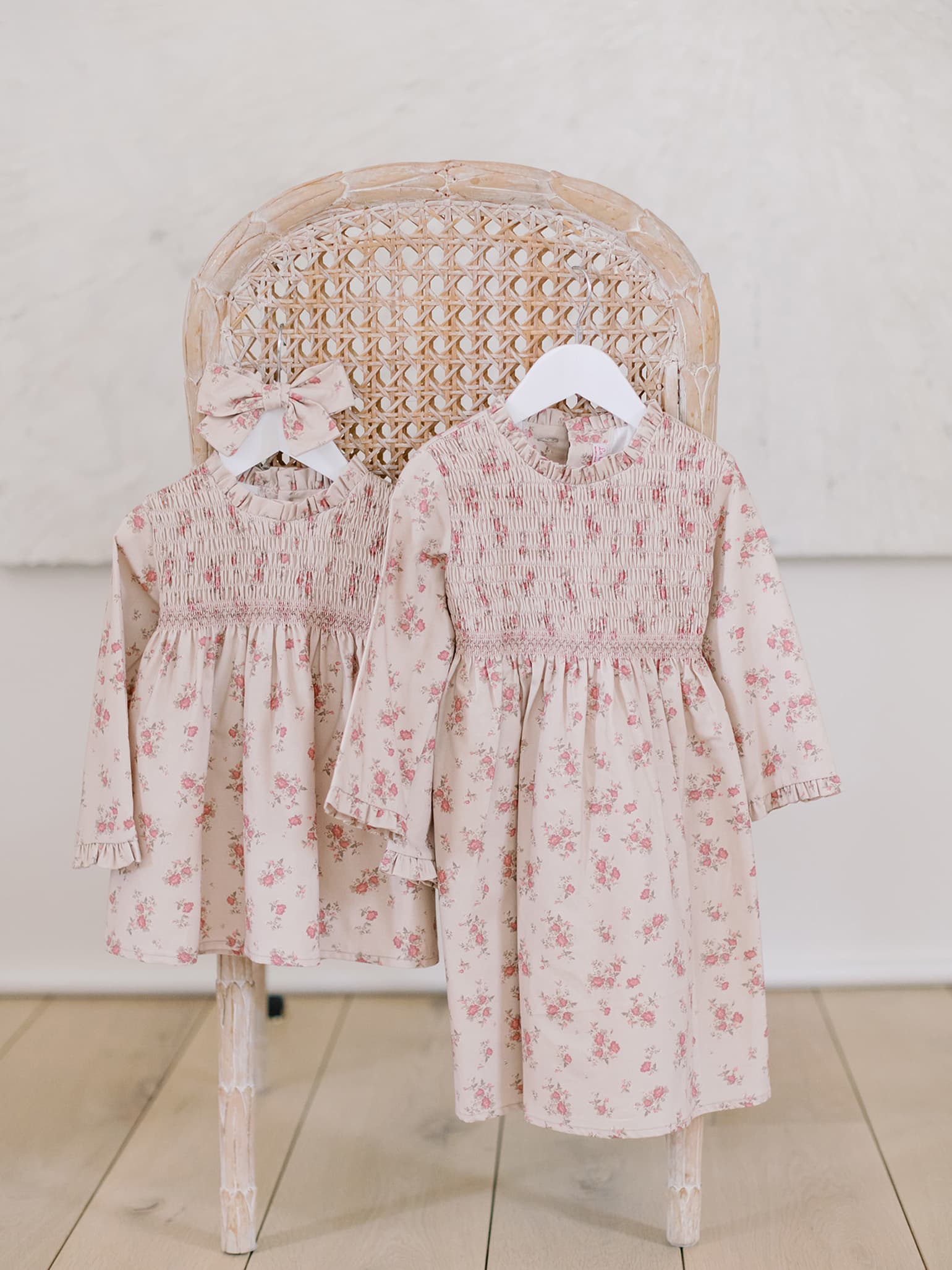 Baby pink smock dress hotsell