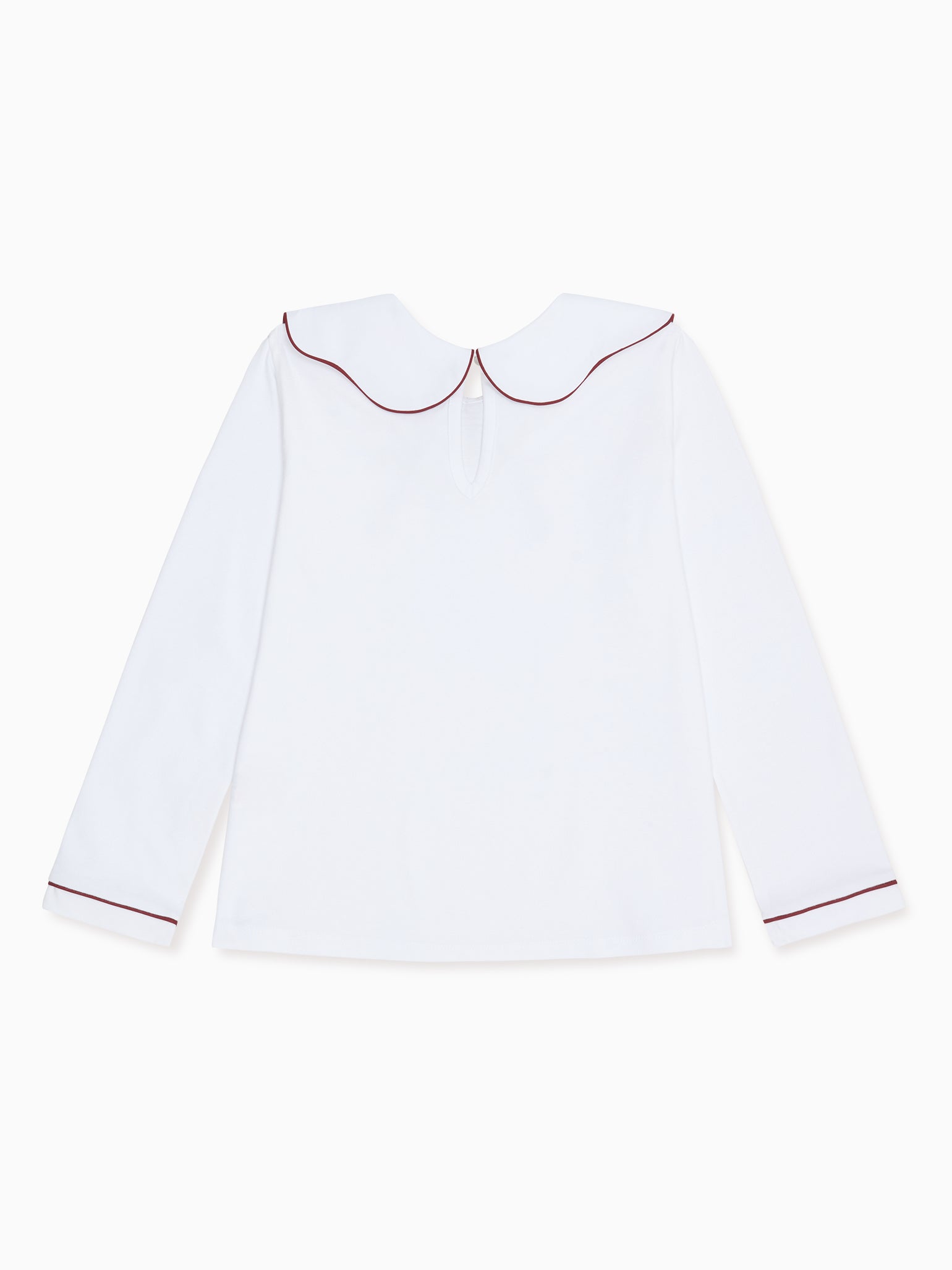 Burgundy Iziar Long Sleeve Girl Top