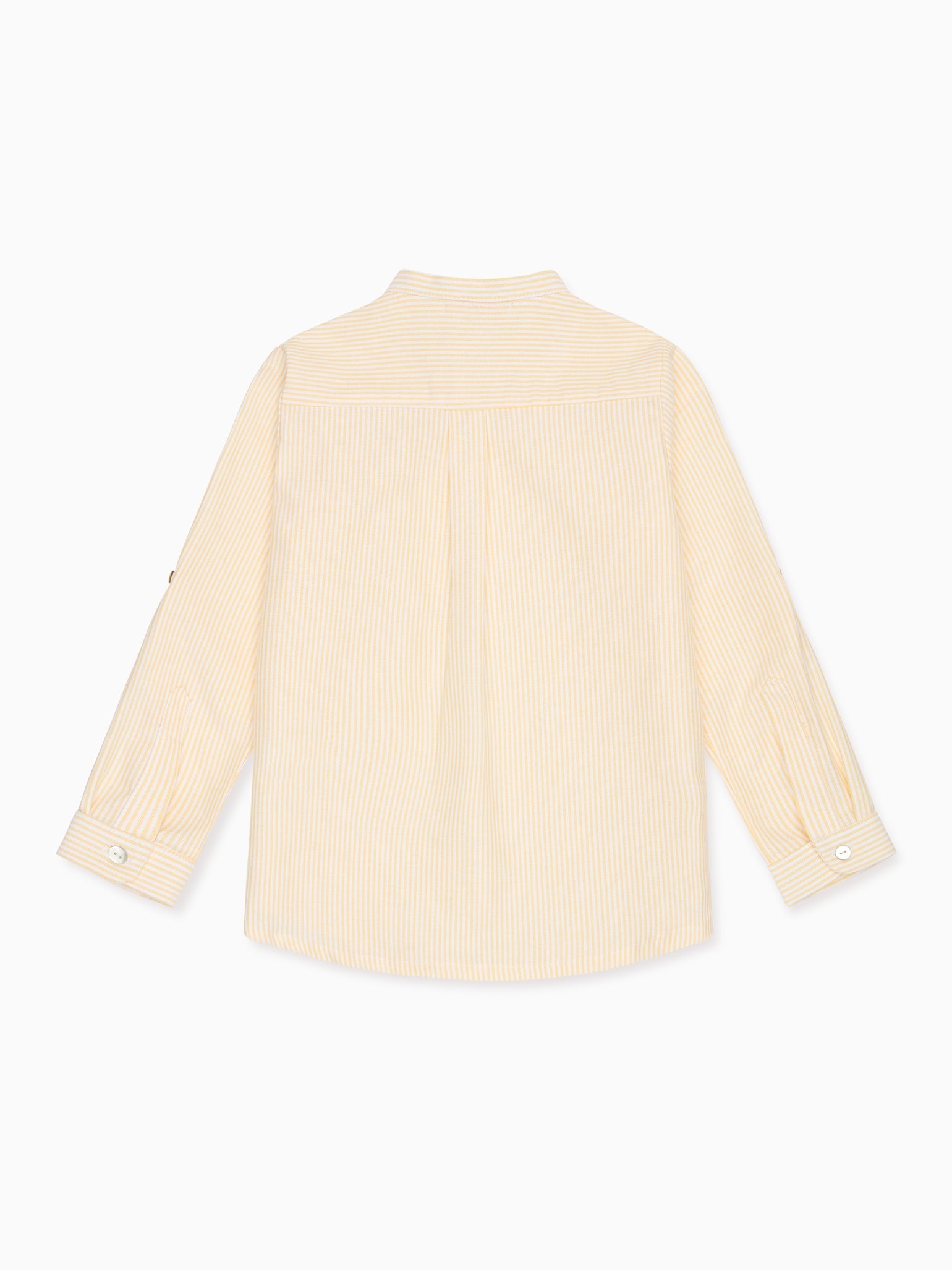 Yellow Stripe Jazmin Long Sleeve Boy Shirt