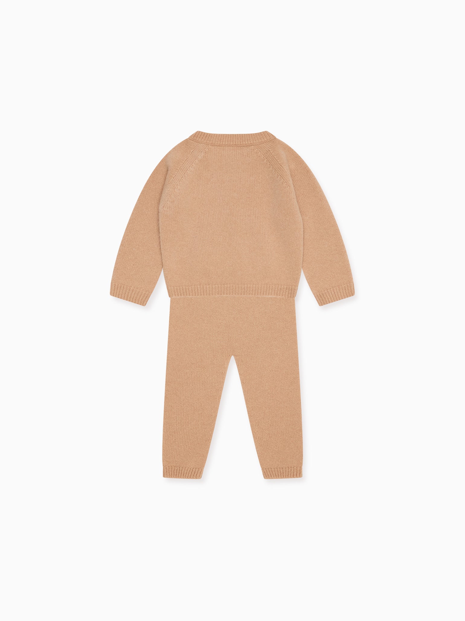 Camel Melange Juan Cashmere Baby Set