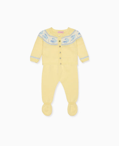 Lemon Kayra Cotton Baby Knitted Set
